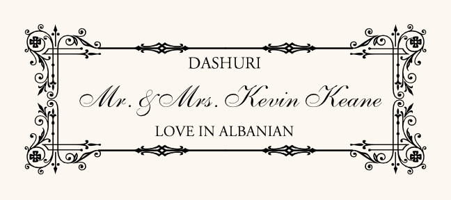 Love in Languages Contemporary and Classic Place Cards
