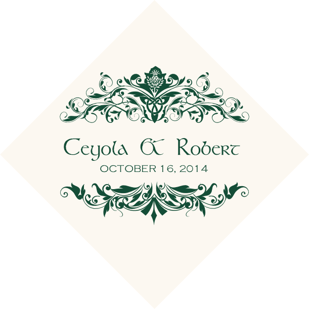 Murphy's Thistle Celtic Theme Wedding Favor Tags