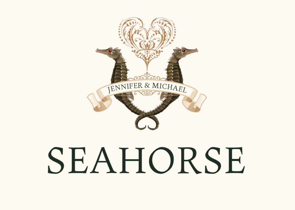 Seahorse Love Beach, Seashell, and Fish Table Names