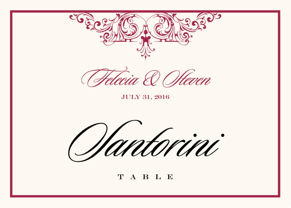 Song Contemporary and Classic Table Names