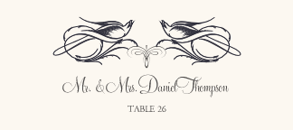 Starling Square Birds and Butterflies Place Cards