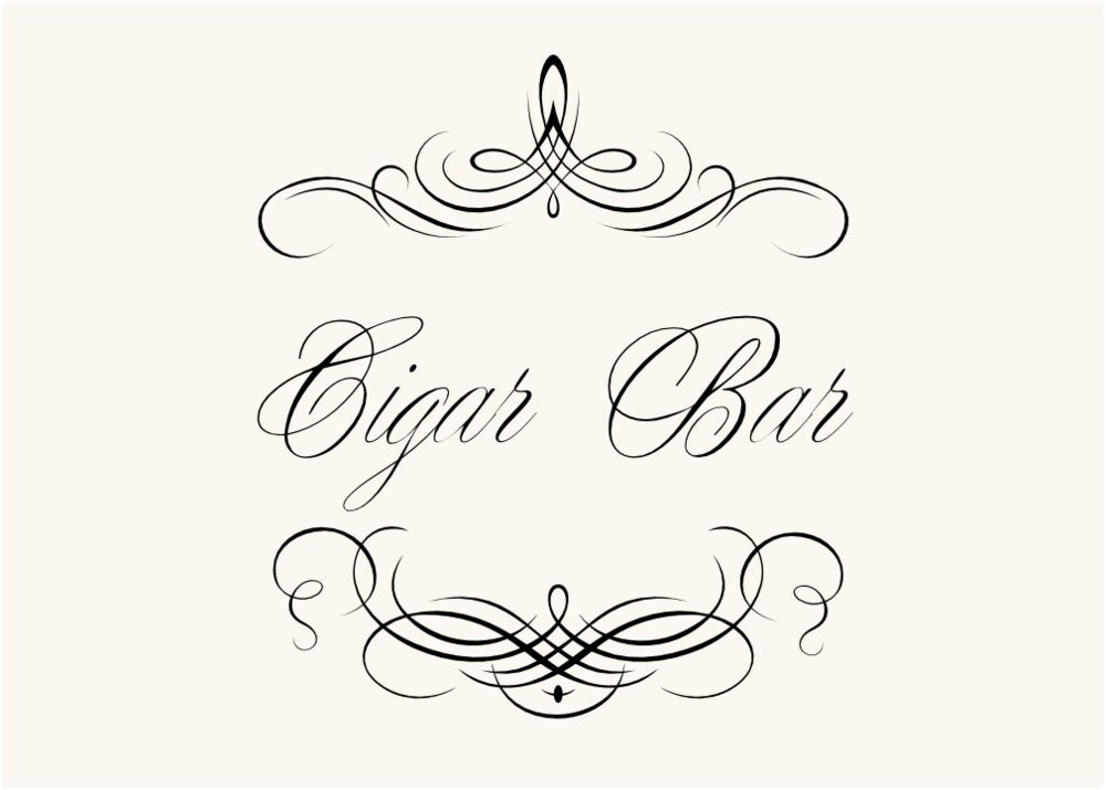 Flourish Monogram 4 Contemporary and Classic Table Names