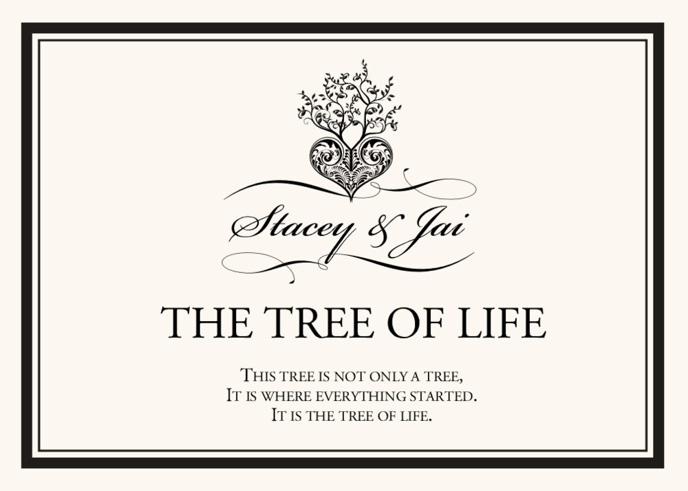 Tree of Life Heart Contemporary and Classic Memorabilia Cards