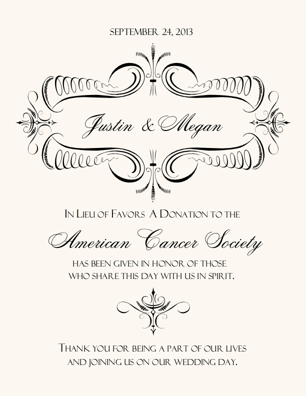 Victorian Frame 0086 Contemporary and Classic Donation Cards