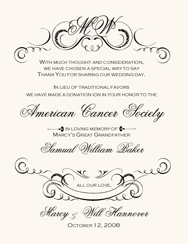 Victorian Frame 0094 Contemporary and Classic Donation Cards