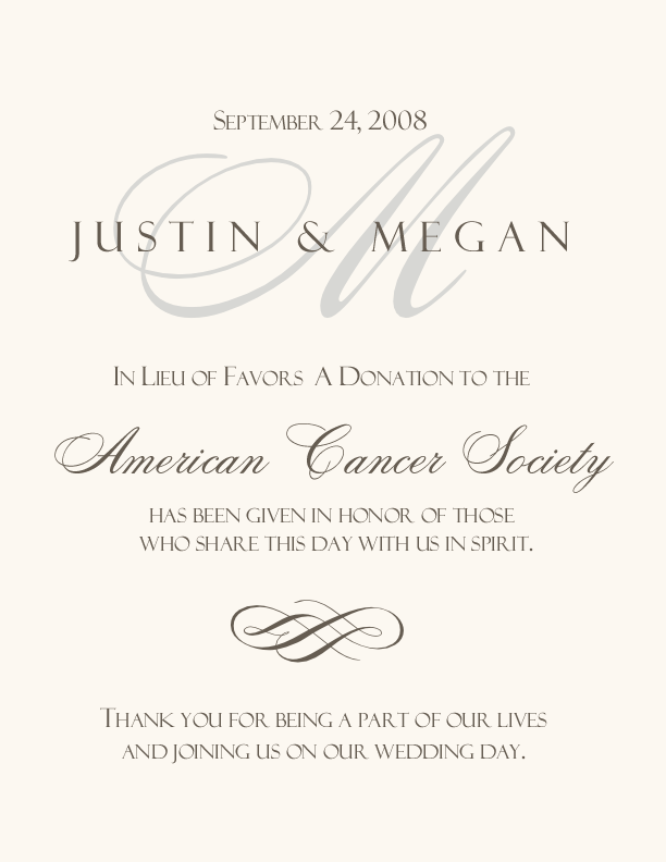 Classic 4 Contemporary and Classic Donation Cards