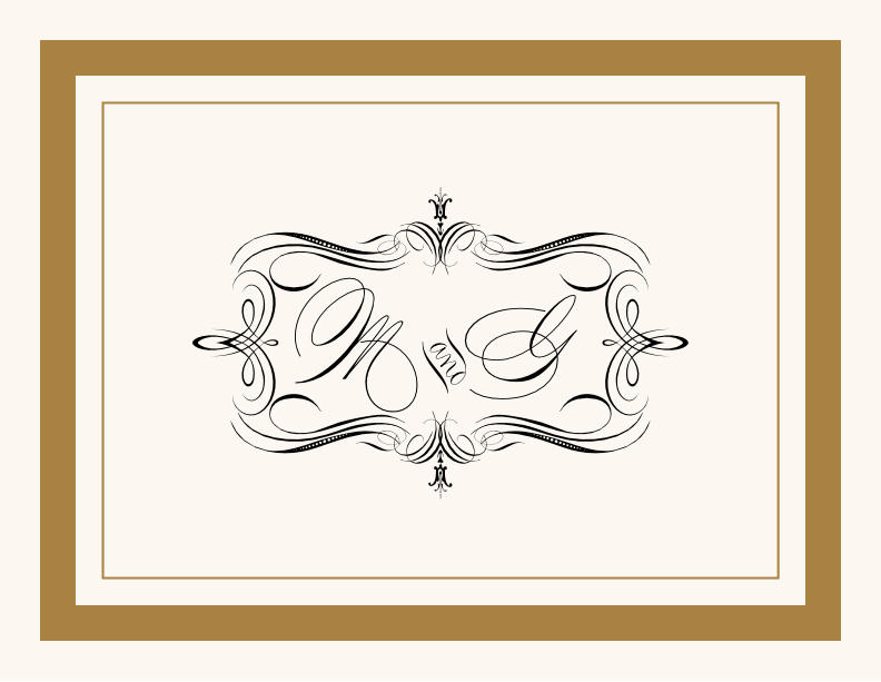 Compendium Monogram Contemporary and Classic Thank You Notes