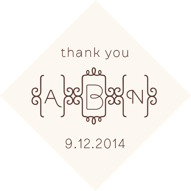 Brownstone Brackets Contemporary and Classic Favor Tags