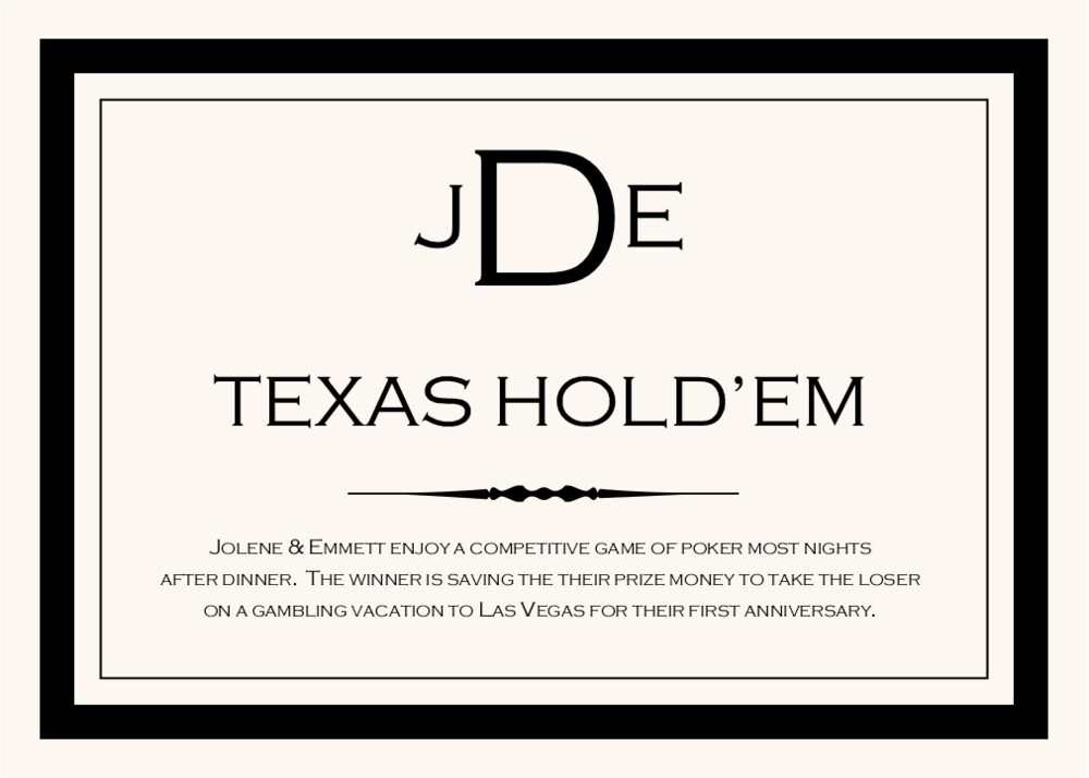 Copperplate Monogram Contemporary and Classic Memorabilia Cards