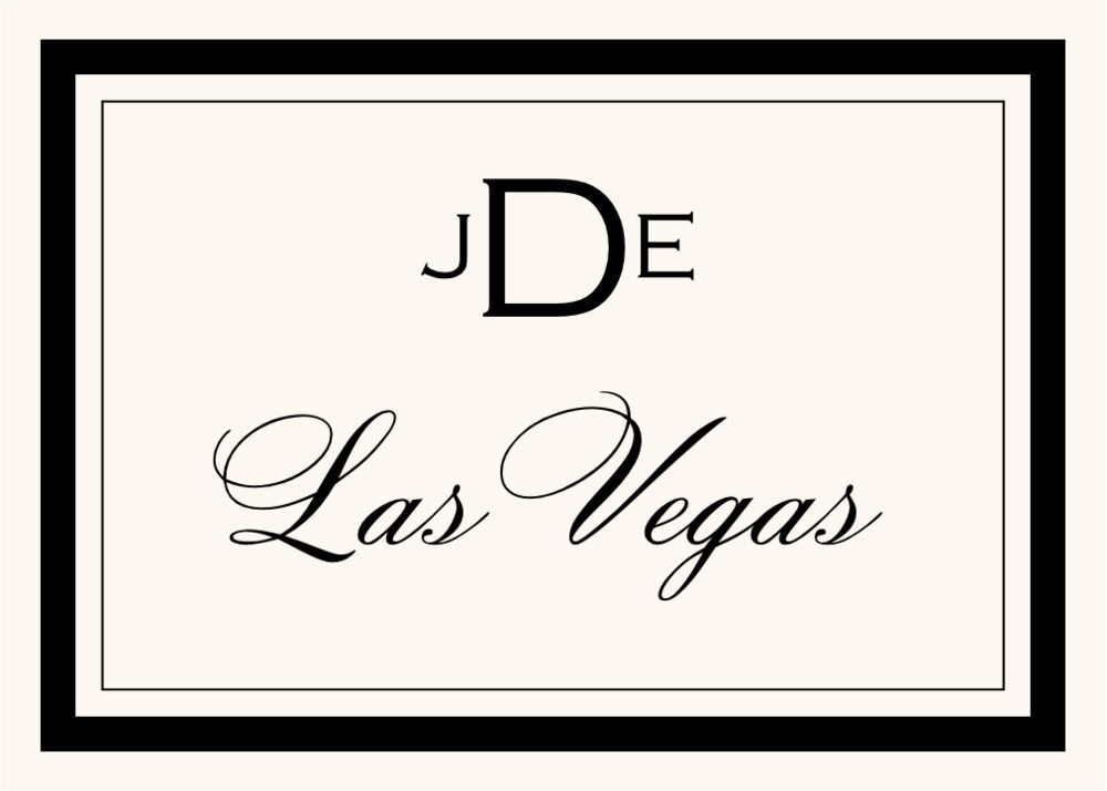 Copperplate Monogram Contemporary and Classic Table Names