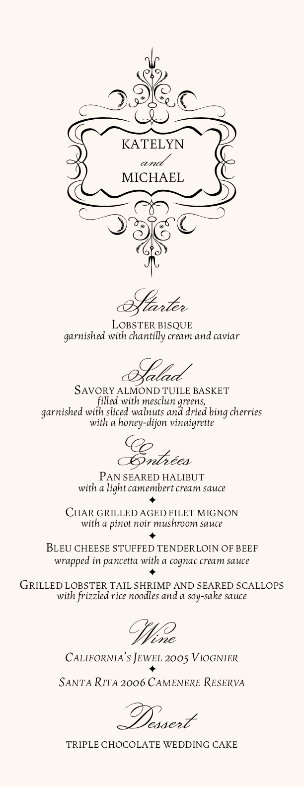 Wedding Menu Cards Dinner Party Menu Cards Shop Menus For Wedding Documents And Designs