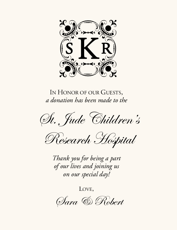 Your Highness Contemporary and Classic Donation Cards