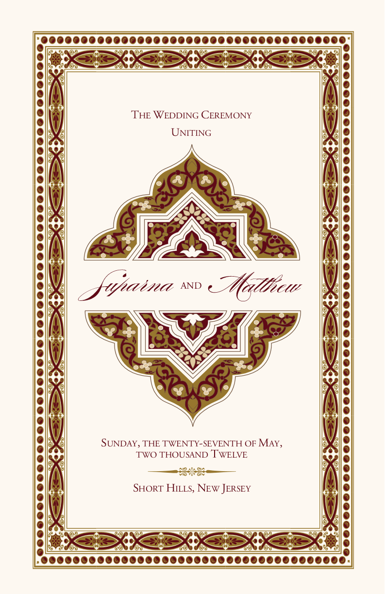 Dharma-Serenity Indian/Hindu Wedding Programs