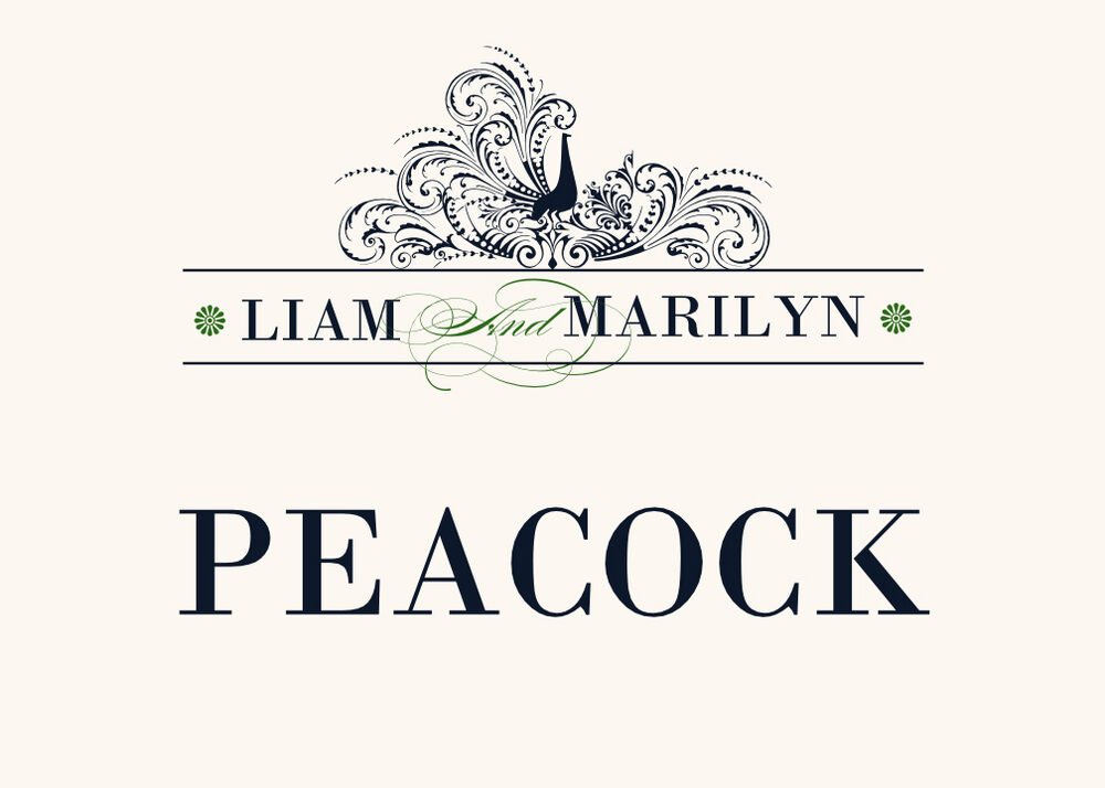 Pompous Peacock Birds and Butterflies Table Names