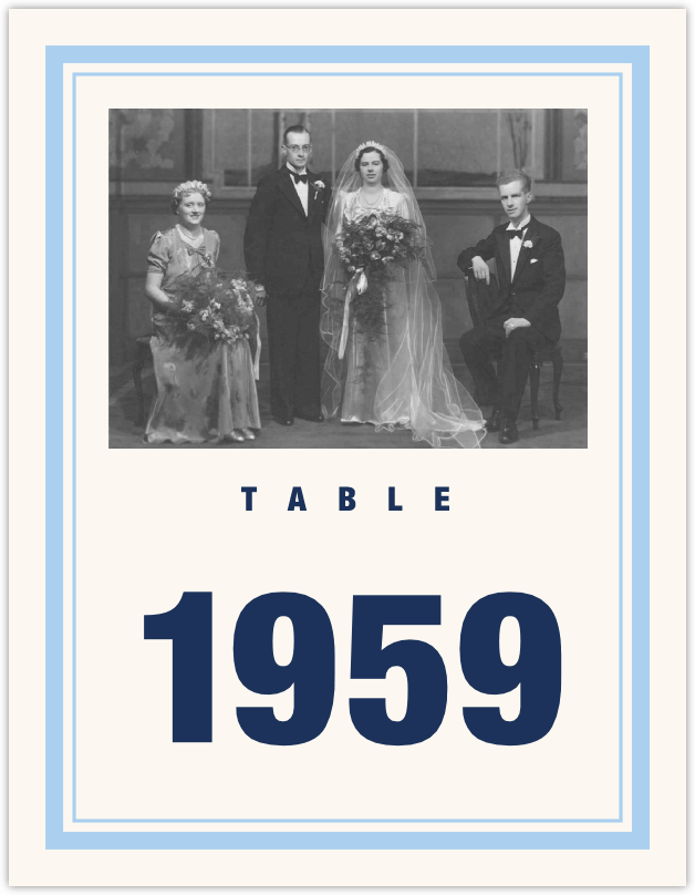Past to Present  Table Numbers