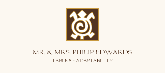 Adinkra Square  Place Cards