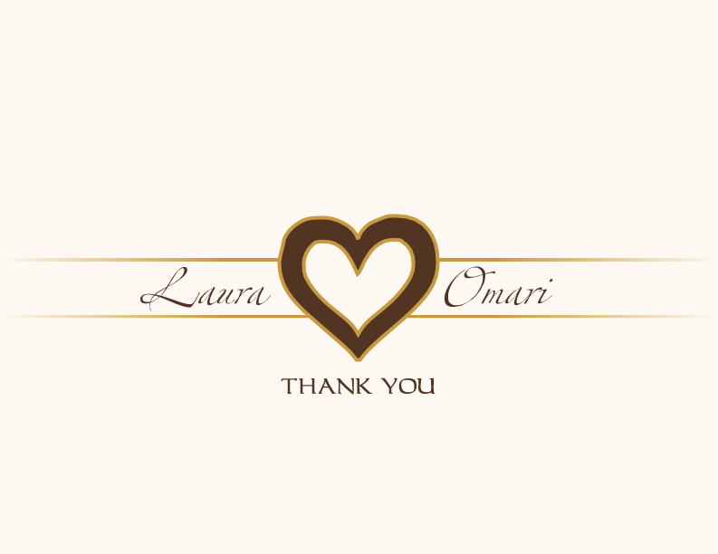Akoma Adinkra Symbol  Thank You Notes
