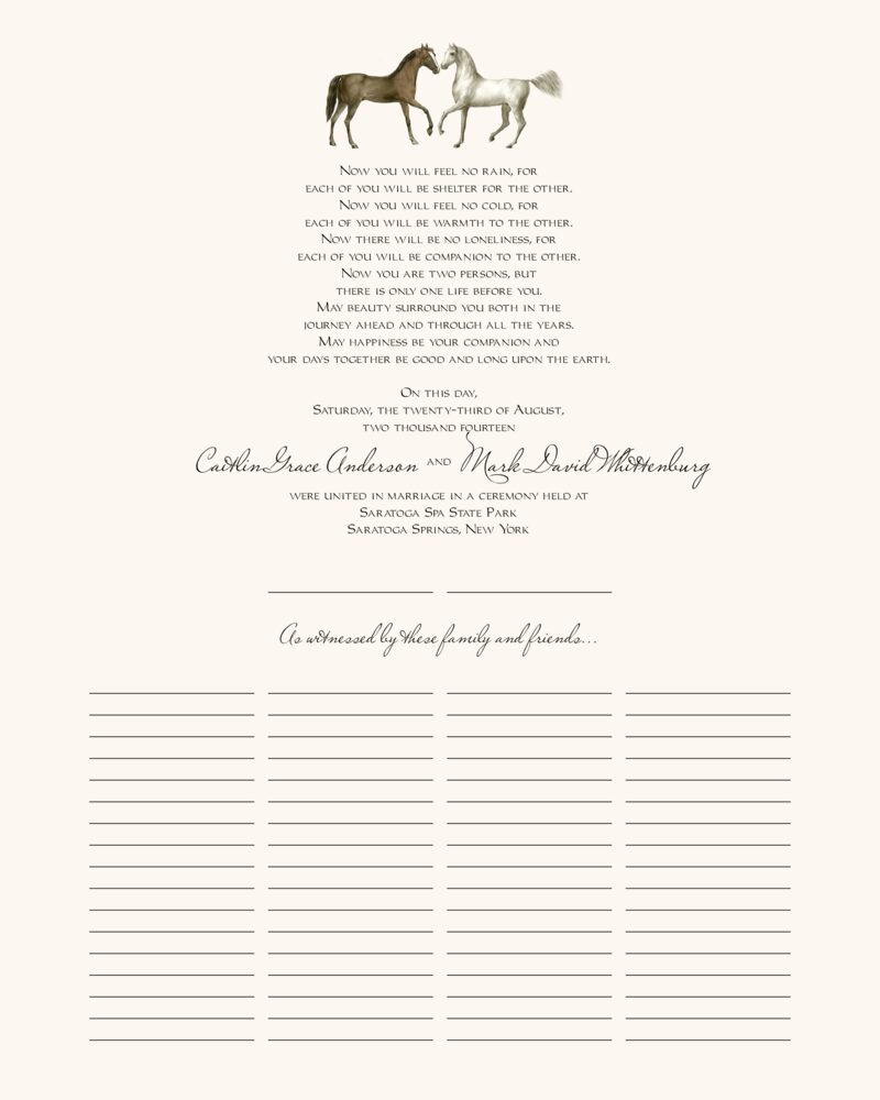 Amble  Wedding Certificates