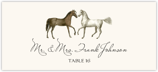Two Horses  Place Cards