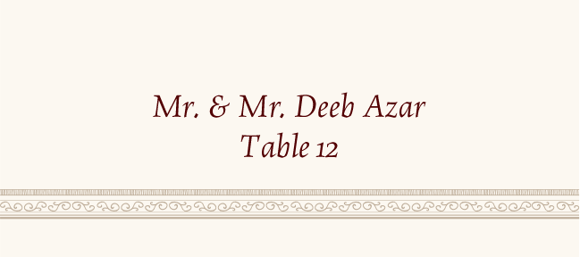 Ananda Tree  Place Cards
