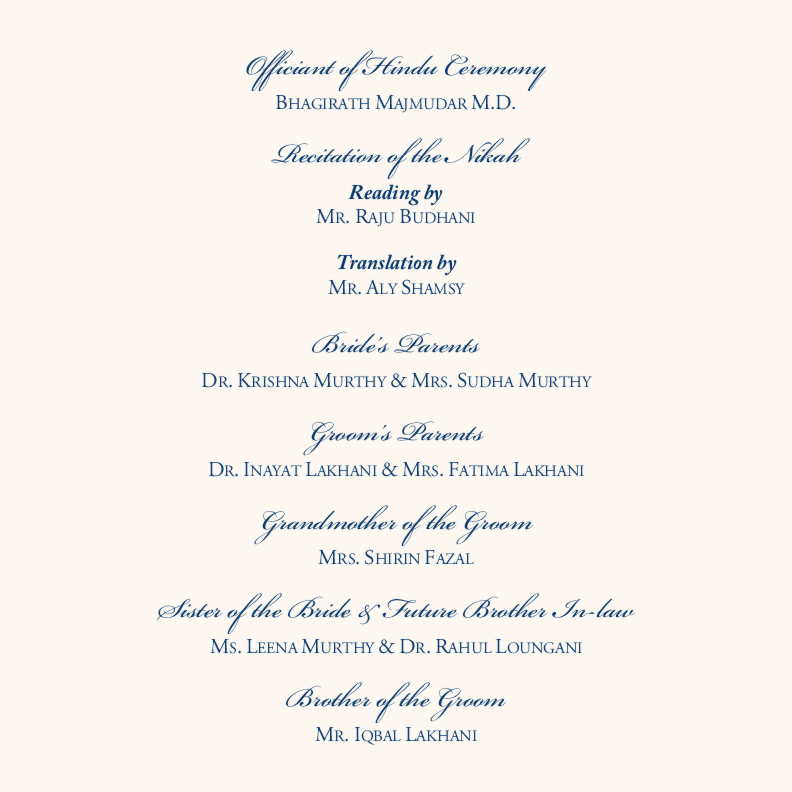 Aum Watermark  Wedding Programs