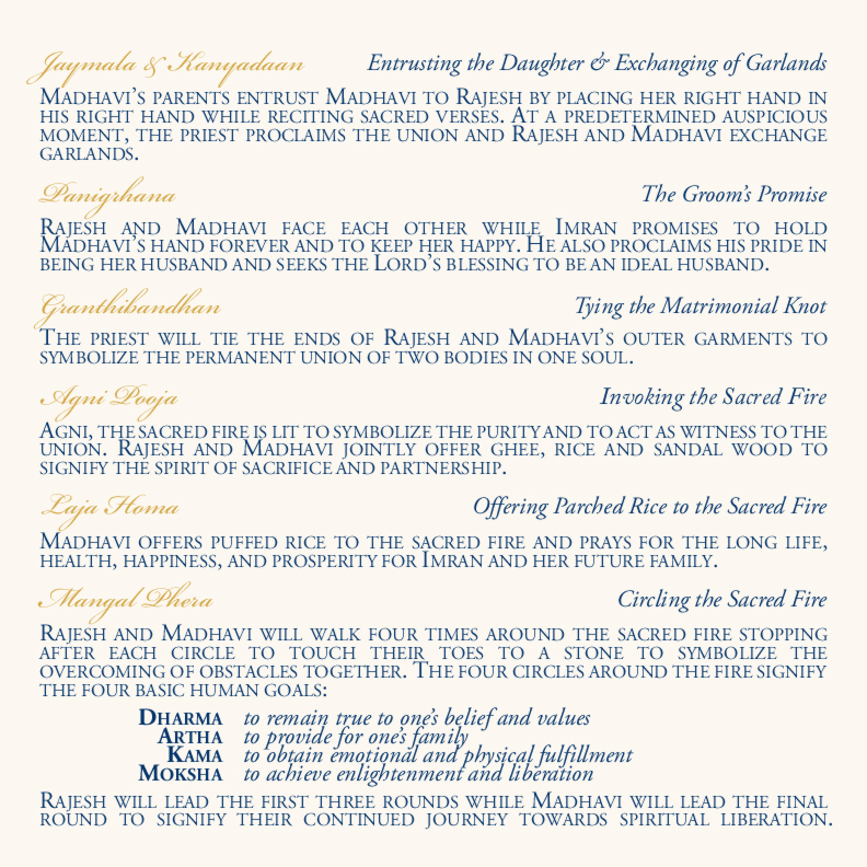 Aum Watermark  Wedding Programs