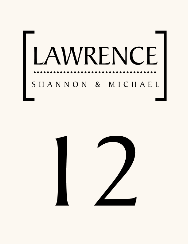 Baker_Signet_Monogram_10  Table Numbers