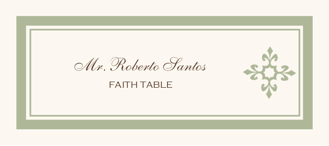 Christian Crosses  Place Cards