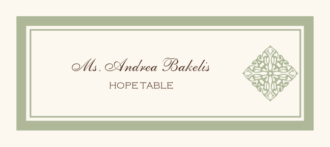 Christian Crosses  Place Cards