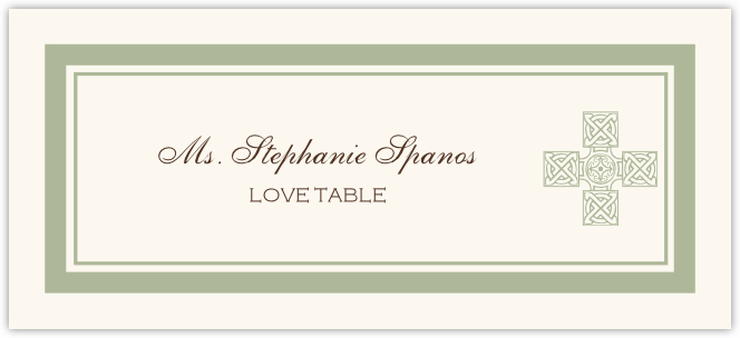 Christian Crosses  Place Cards
