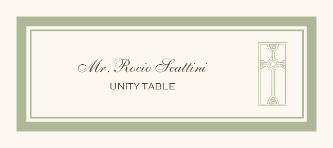 Christian Crosses  Place Cards