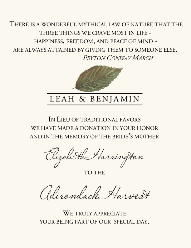 Leaves Donation Card Assortment  Donation Cards