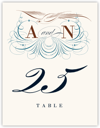 Bodini Birds  Table Numbers