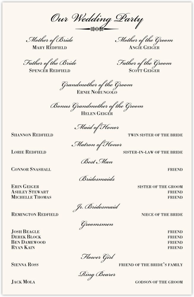 Typo Upright Monogram Full Catholic Mass (12 Pages)  Wedding Programs