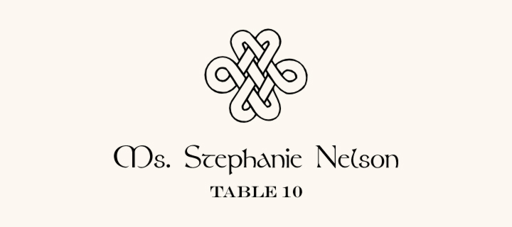 Celtic Knot Assortment  Place Cards