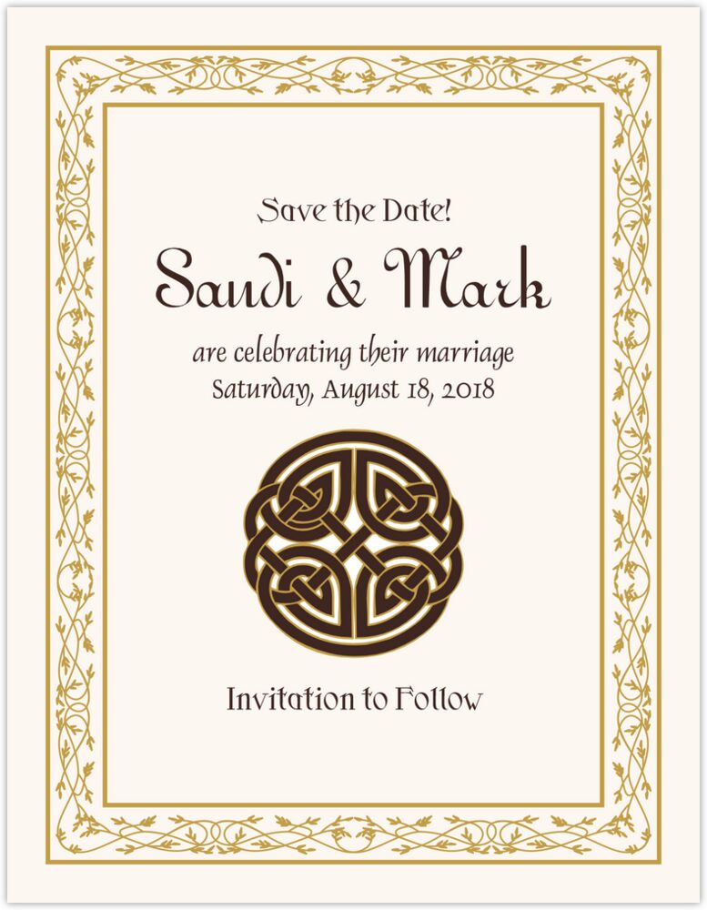 Celtic Knot  Save the Dates