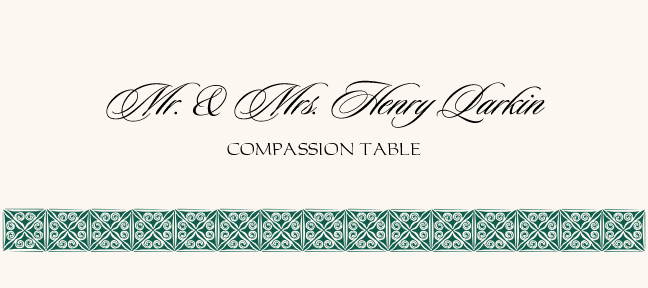 Celtic Tile Border  Place Cards