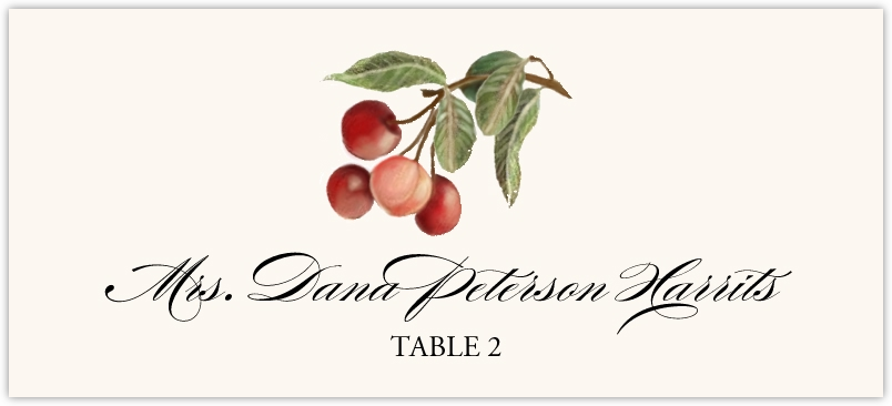 Cherries  Place Cards