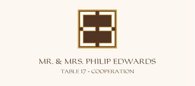 Adinkra Square  Place Cards