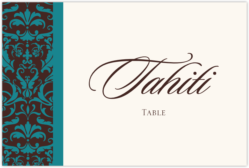 Daily Damask  Table Names