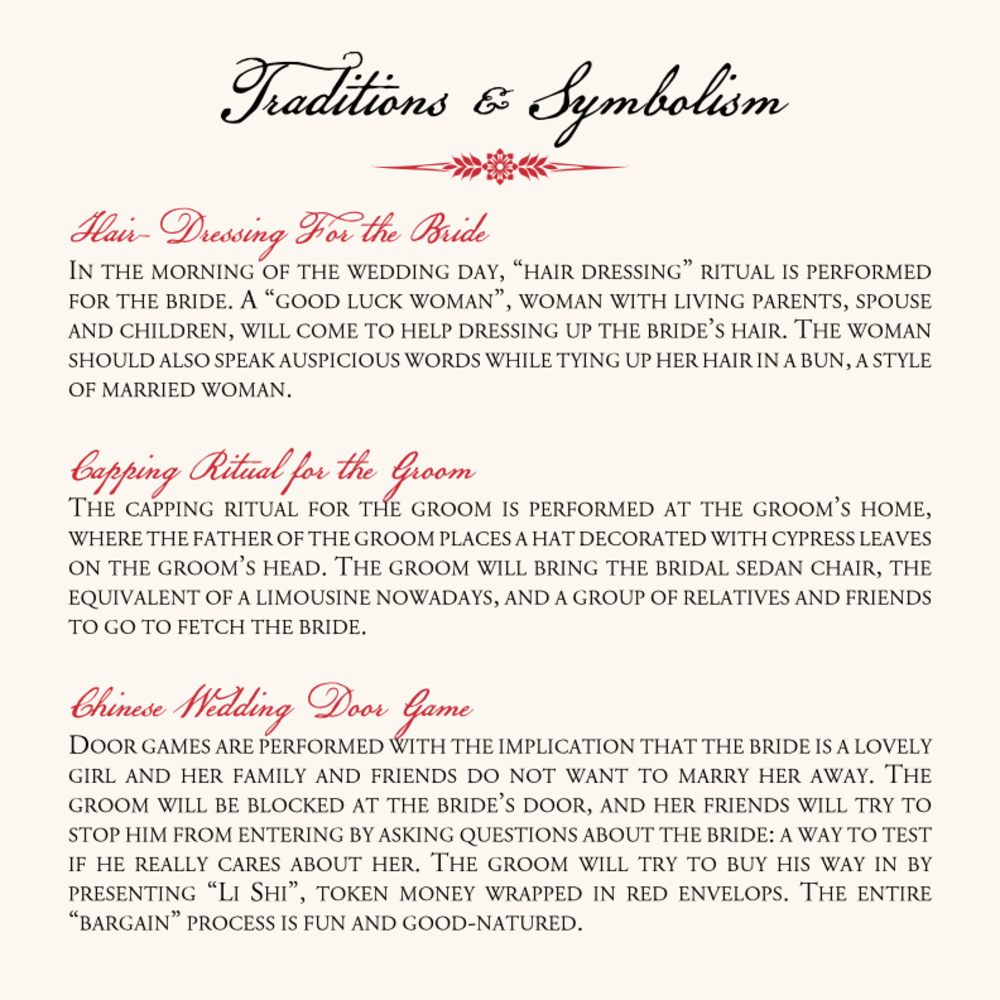 Red Chinese Double Happiness and Phoenix Wedding and Ceremony Programs ...