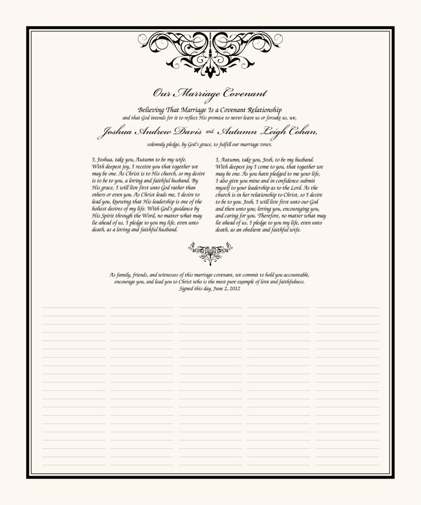 Emerson  Wedding Certificates