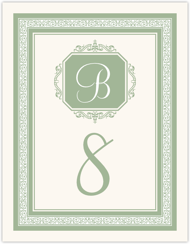 Exquisite Frame  Table Numbers
