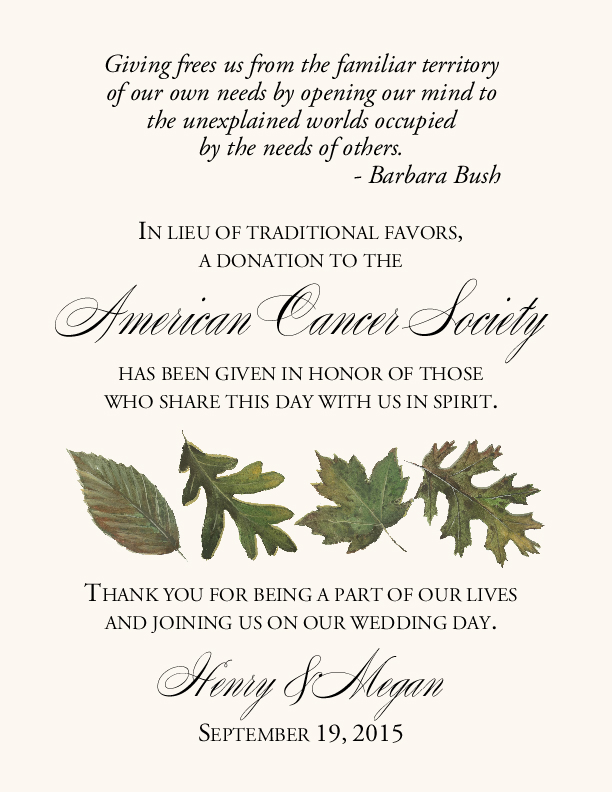 Leaf Pattern Assortment  Donation Cards