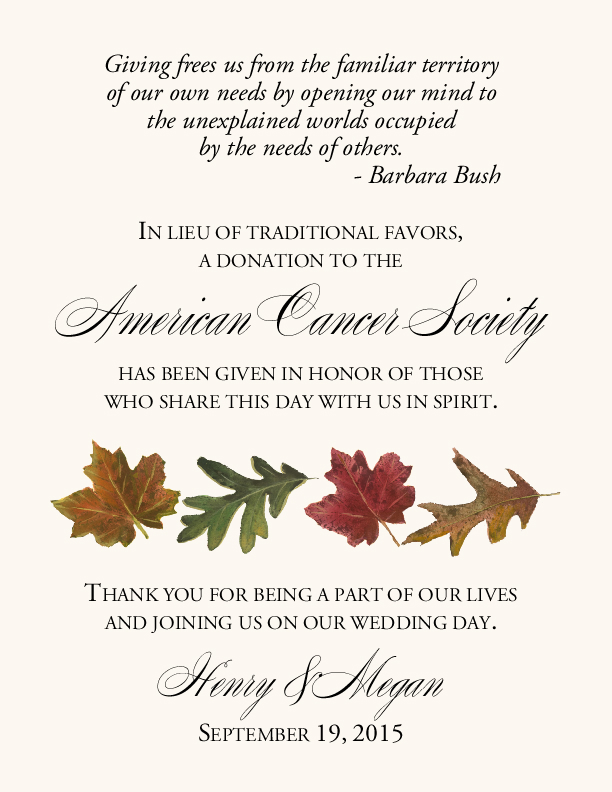 Leaf Pattern Assortment  Donation Cards