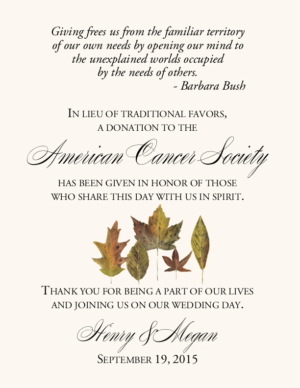 Leaf Pattern Assortment  Donation Cards