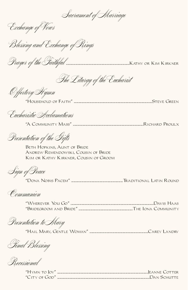 Red Maple Wispy Leaf Flourish  Wedding Programs