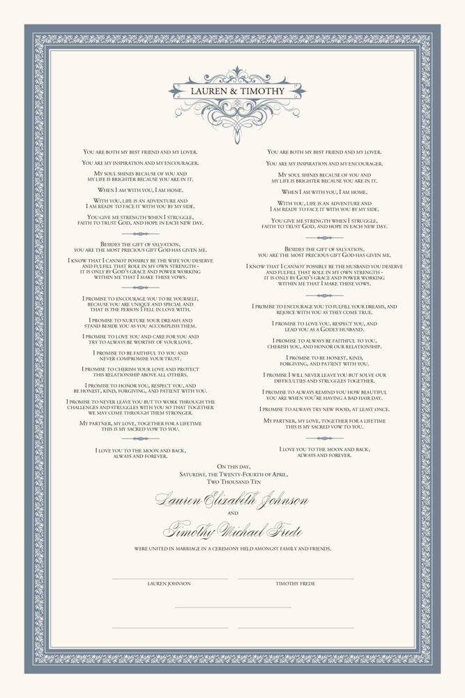Flirty Eyes Celtic Vine  Wedding Certificates