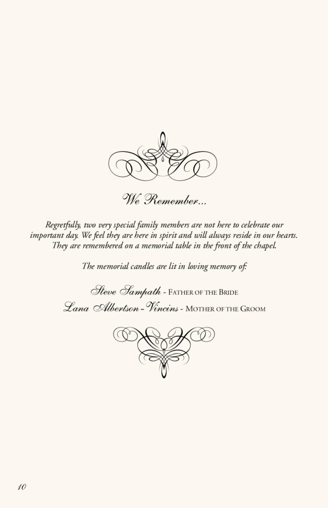 Flourish Monogram 05  Wedding Programs