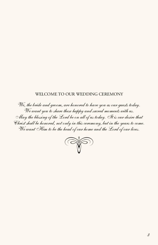 Flourish Monogram 05  Wedding Programs